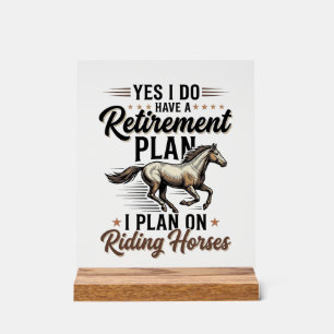Plan de retraite Chevauchée de chevaux Design de c