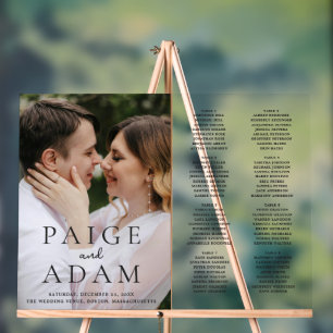 Plan de table de mariage photo éditorial moderne