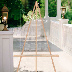 Plan de table élégant de mariage 12 Tables 