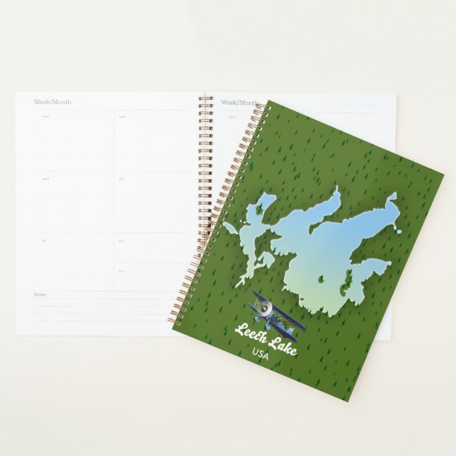 Plan de voyage du lac Leech (Devant avec enveloppe)