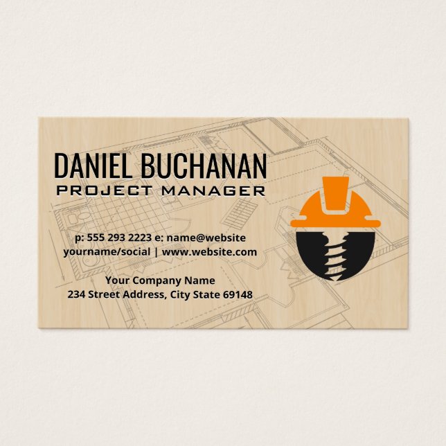Plan directeur | Bois | Logo de construction (Devant)