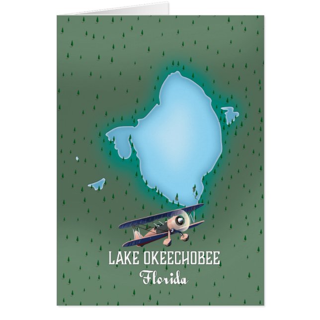 Plan du lac Okeechobee Floride. (Devant)