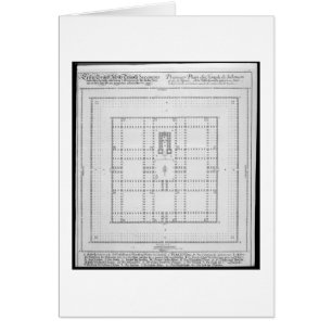 Plan du temple de Solomon, Jérusalem, de 'en