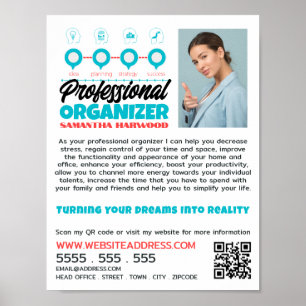 Plan for Success Design, Professional Organizer Poster