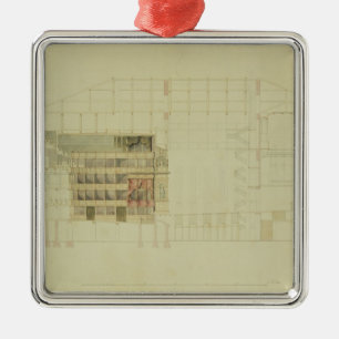 Plan for the Dresden Royal Theatre, c.1838 Metal Ornament