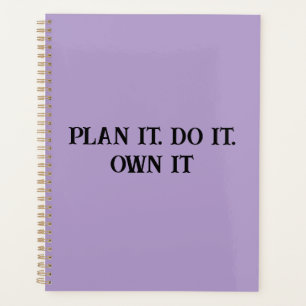 Plan It Do It Own It Women's Inspirational Planner