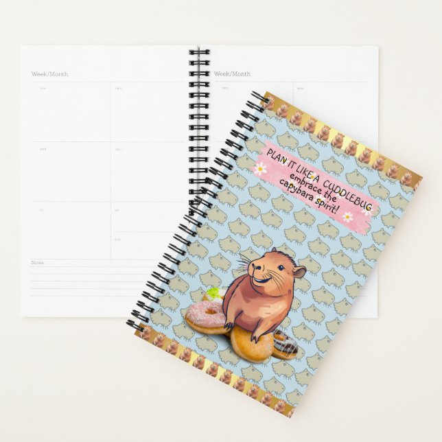 Plan It Like a Cuddlebug: Embrace the Capybara Spi Planner (Display)