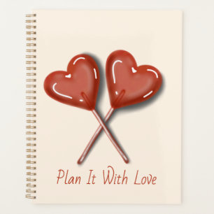 Plan It With Love Heart Lollipop Planner