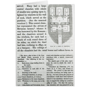 Plan of a Tomb at Cervetri