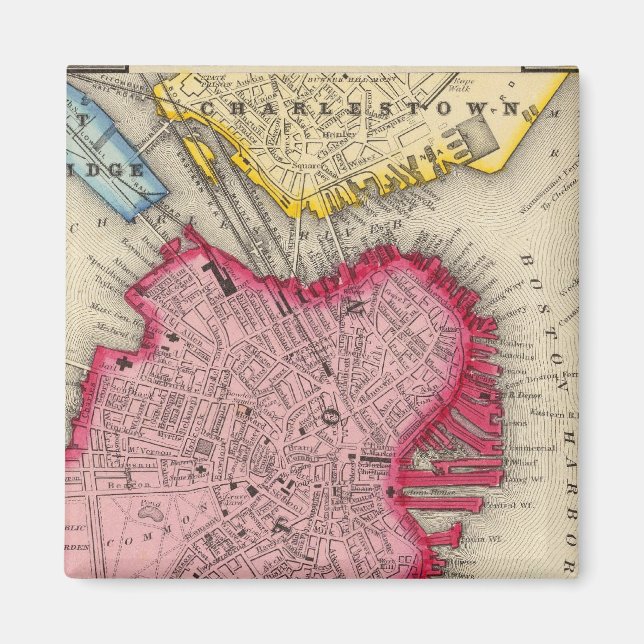 Plan Of Boston Magnet (Front)