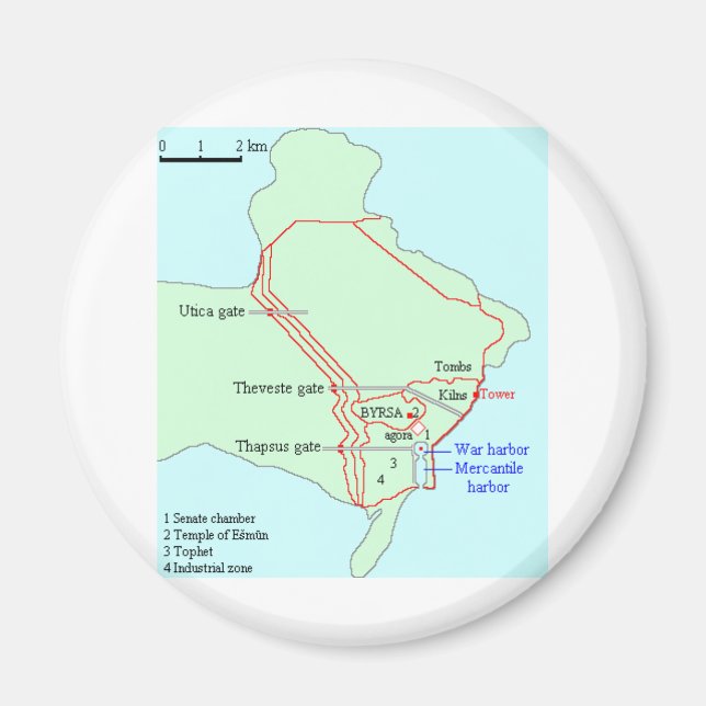Plan of Carthage Magnet (Front)