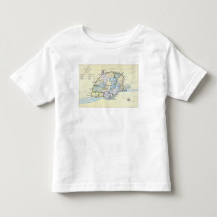 Plan of Delhi 1857-58, engraved by Guyot & Toddler T-shirt