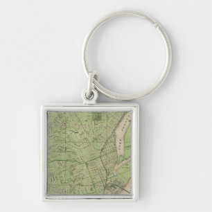 Plan of Dubuque, Dubuque County, State of Iowa Keychain
