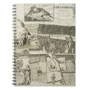 Plan of Edinburgh, pub. by John Smith (c.1652-1742 Notebook