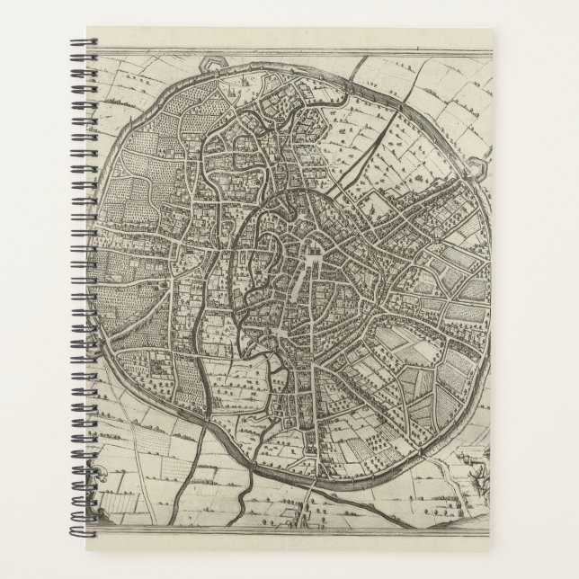 Plan of Leuven | 1581 (Engraving) Planner (Front)