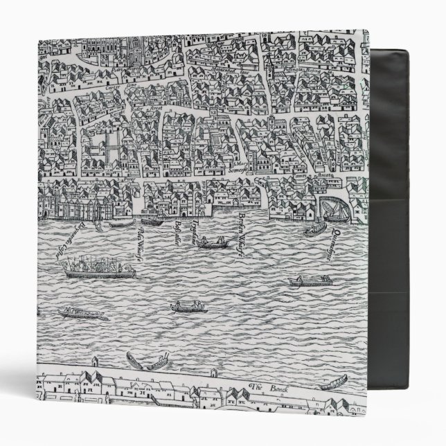 Plan of London, c.1560-70 Binder (Front/Inside)