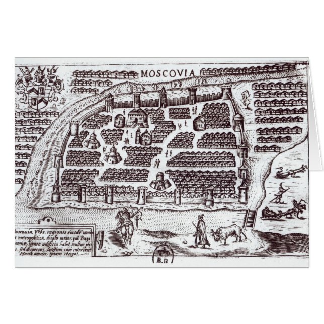 Plan of Moscow, 1628 (Front Horizontal)