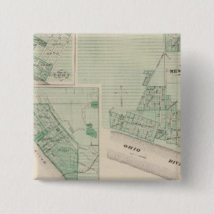 Plan of Newburgh, Warrick Co with Boonville 2 Inch Square Button
