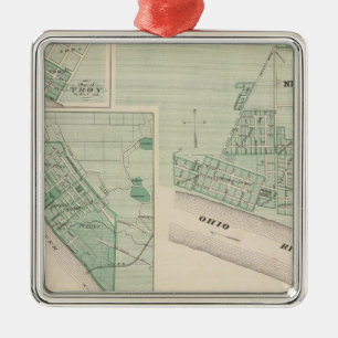 Plan of Newburgh, Warrick Co with Boonville Metal Ornament