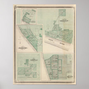 Plan of Newburgh, Warrick Co with Boonville Poster