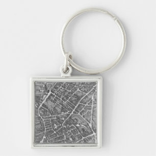 Plan of Paris Keychain