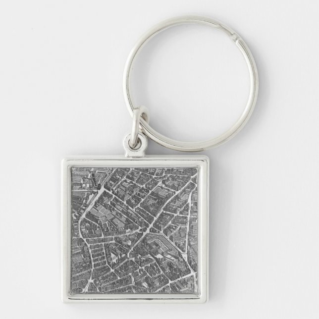 Plan of Paris Keychain (Front)