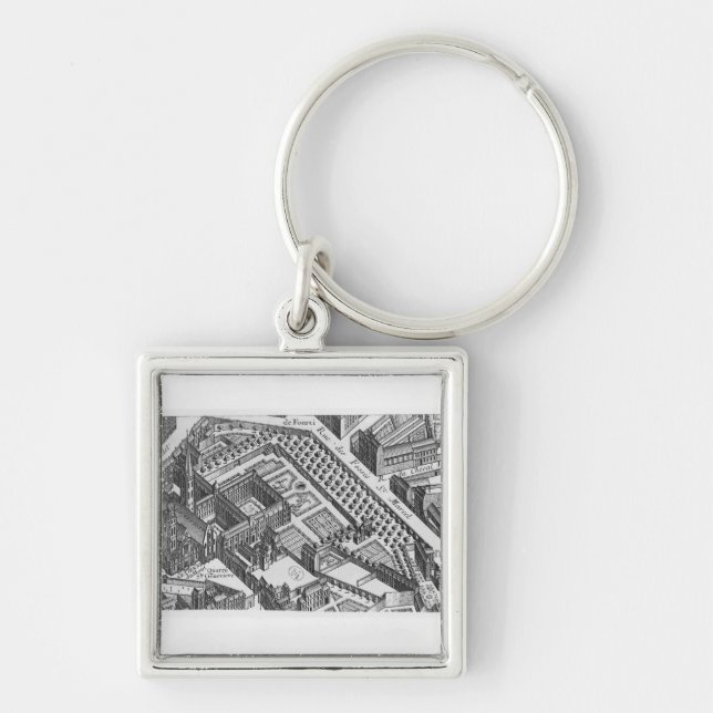 Plan of Paris Keychain (Front)