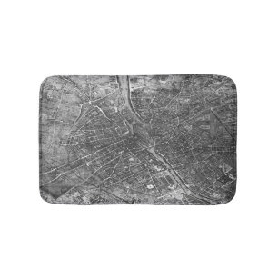 Plan of Paris, known as the 'Plan de Turgot' Bath Mat