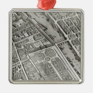 Plan of Paris, known as the 'Plan de Turgot' Metal Ornament