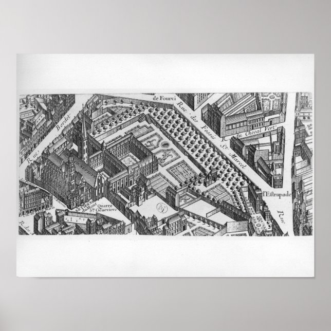 Plan of Paris Poster (Front)