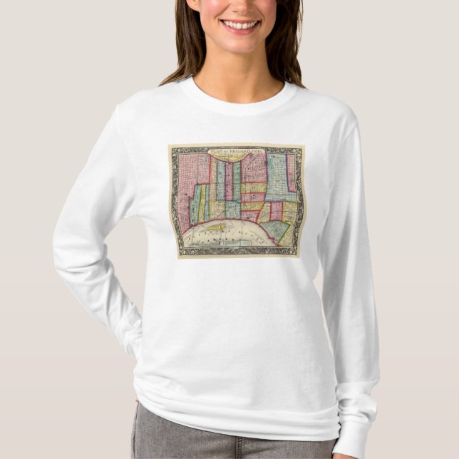 Plan Of Philadelphia T-Shirt (Front)