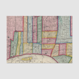 Plan Of Philadelphia Tissue Paper