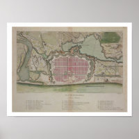 Plan of Pondicherry, from 'Voyage aux Indes et la