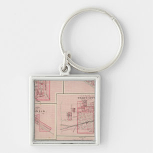 Plan of Portland, Jay Co, Ind with Camden Keychain