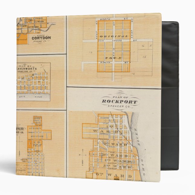 Plan of Rockport, Spencer Co with Everton Binder (Front/Inside)