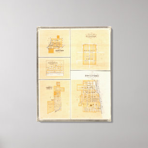 Plan of Rockport, Spencer Co with Everton Canvas Print