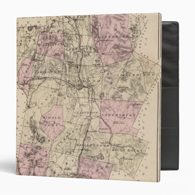Plan of Rutland Vermont Binder (Front/Inside)