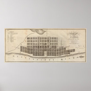 Plan of St. Louis, Missouri Poster