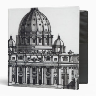 Plan of St. Peter's, Rome, engraved by Binder