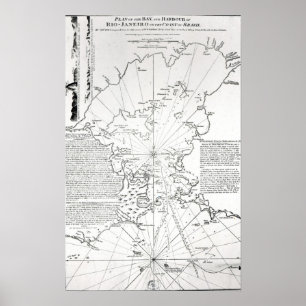 Plan of the Bay and Harbour of Rio de Janeiro Poster
