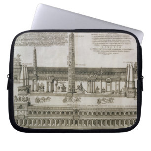 Plan of the Circus Maximus, Rome, engraved by the Laptop Sleeve