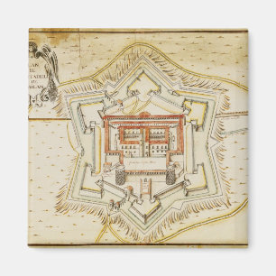 Plan of the citadel of Milan Magnet