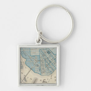 Plan of the City of Jeffersonville and vicinity Keychain