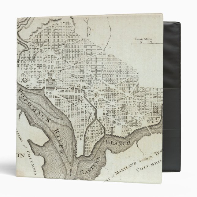 Plan of the City of Washington Binder (Front/Inside)