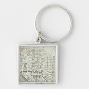 Plan of the City of Washington Keychain