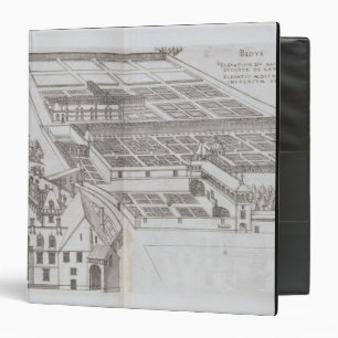 Plan of the enclosed gardens and Chateau de Gaillo Binder