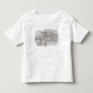 Plan of the enclosed gardens and Chateau de Gaillo Toddler T-shirt