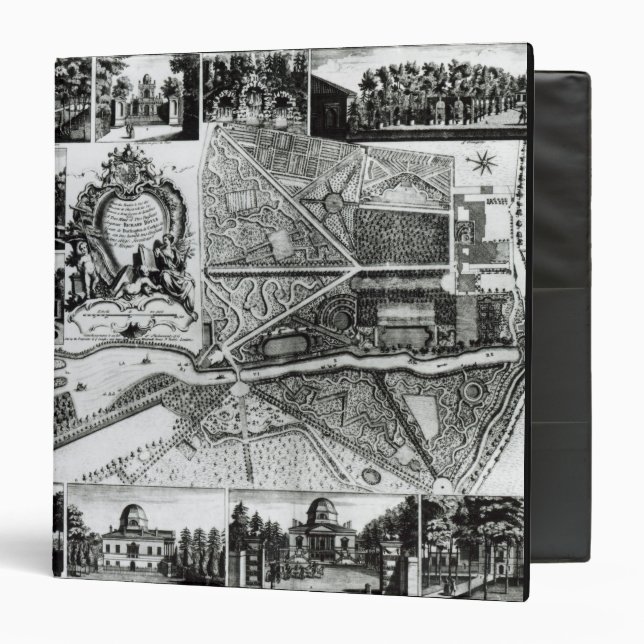 Plan of the Garden and View of the Houses at Chisw Binder (Front/Inside)