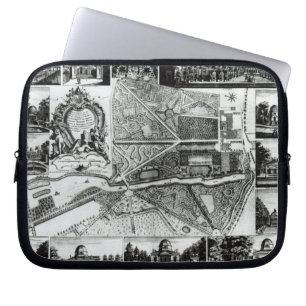 Plan of the Garden and View of the Houses at Chisw Laptop Sleeve