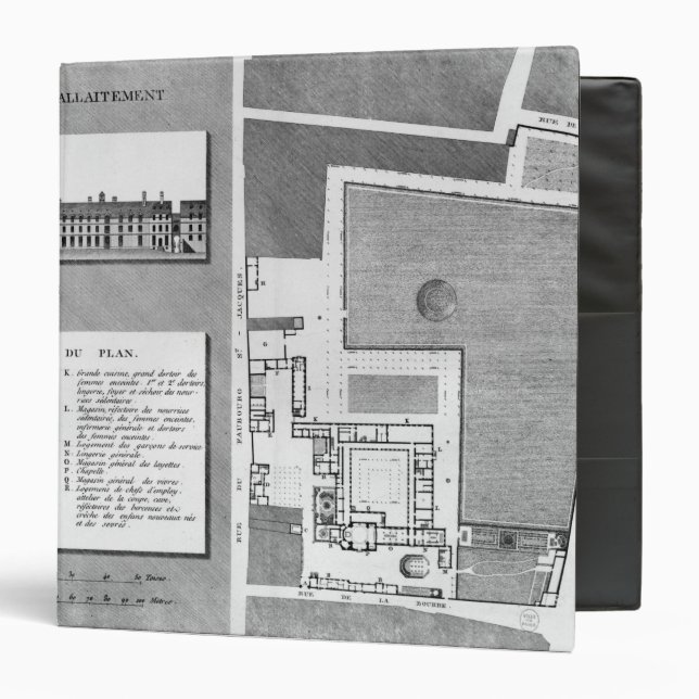 Plan of the Maternite Port-Royal Binder (Front/Inside)